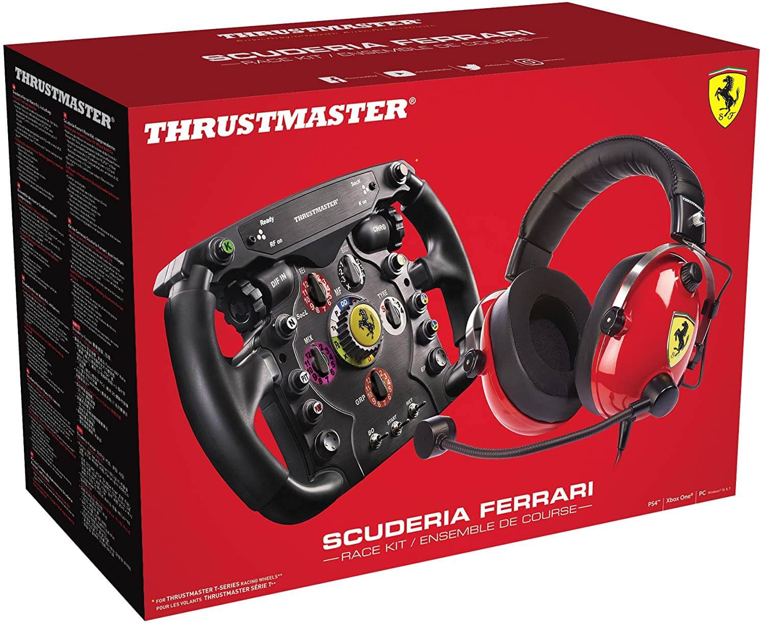 Scuderia Ferrari Race Kit / F1 Bundle - Aro de Volante + Headphones - Image 2