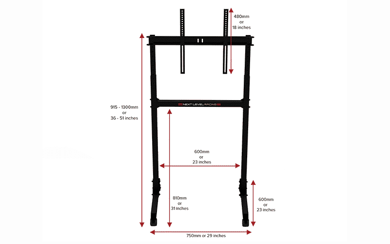 Suporte de Monitor Next Level Racing Free Standing Single Monitor Stand - Image 2