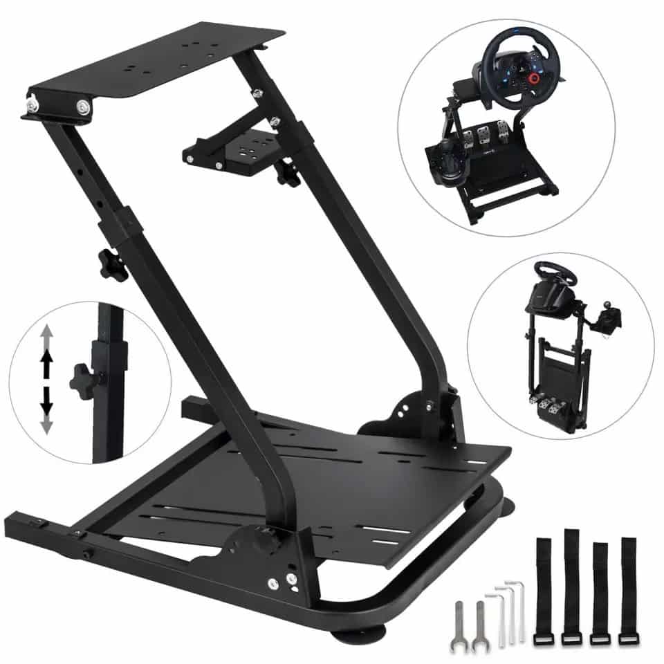Suporte de Volante, Pedais e caixa de velocidades para Logitech, Thrustmaster e Fanatec - Wheel Stand - Image 2