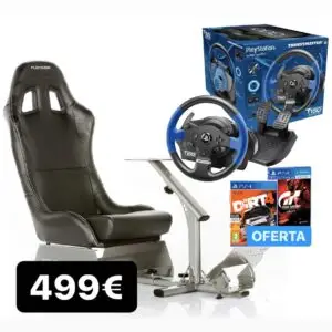 Pack Promocional Playseat Evolution + Volante Pedais Thrustmaster T150 RS + Oferta à escolha