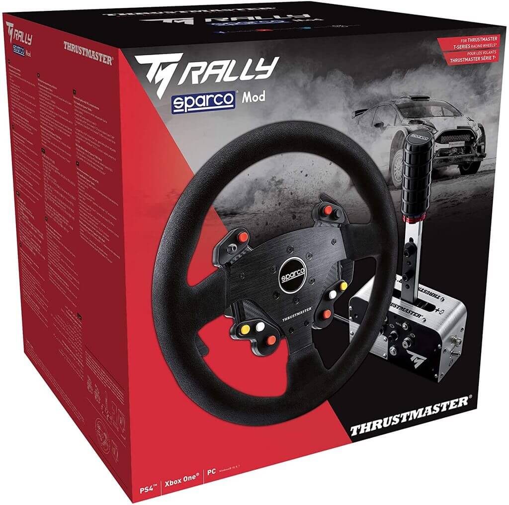 Conjunto Aro de Volante Thrustmaster + Travão de mão progressivo TM RALLY RACE GEAR SPARCO MOD