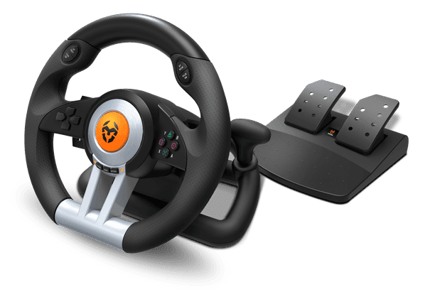 Krom K-Wheel Volante + Pedais PS4/PS3/Xbox One