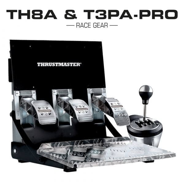 Conjunto Thrustmaster Caixa de velocidades e Pedais TH8A & T3PA Pro Race Gear - Image 2