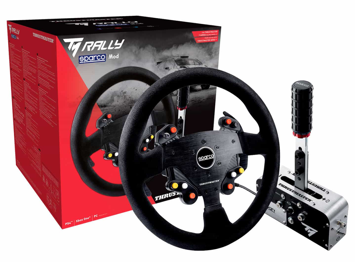 Conjunto Aro de Volante Thrustmaster + Travão de mão progressivo TM RALLY RACE GEAR SPARCO MOD - Image 3