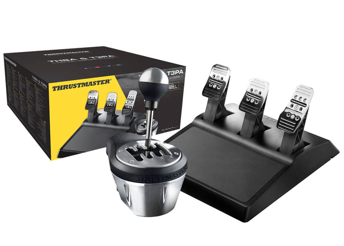 Conjunto Thrustmaster Caixa de Velocidades e Pedais TH8A & T3PA RACE GEAR