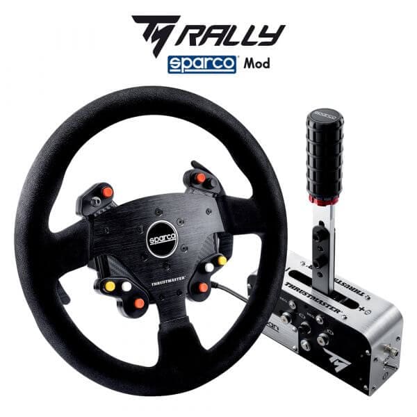 Conjunto Aro de Volante Thrustmaster + Travão de mão progressivo TM RALLY RACE GEAR SPARCO MOD - Image 4